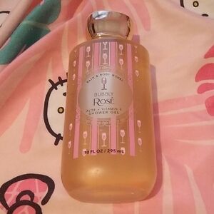 Bath & Body Works Bubbly Rose Aloe Shower Gel - Gold and Pink